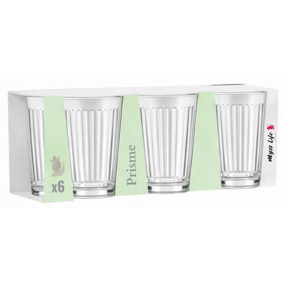 MYSS LIFE VERRE A EAU PRISME x6 PCS
